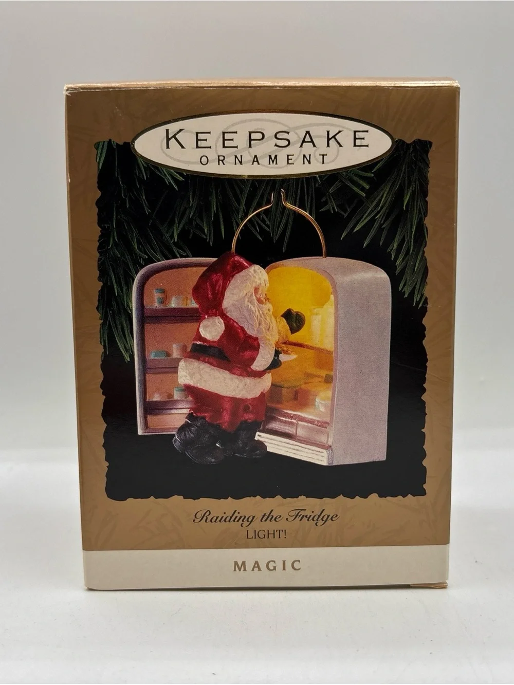 Hallmark Keepsake Dated 1993 Vintage Raiding The Fridge Lighted Ornament Magic